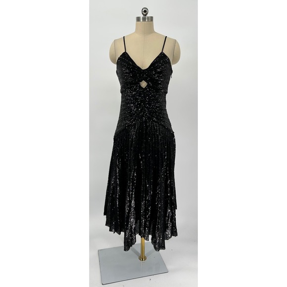 NWT A.L.C. Lou Sequined Keyhole Midi-Dress Black 
Sz 6 $795
$795 - Picture 12 of 17